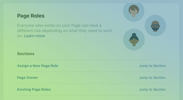 What are Page Roles in Facebook?